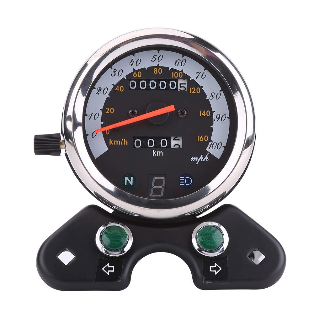 Motorcycle Gear Display - Мотоцикл Спидометр Универсальный мотоцикл двойной одометр