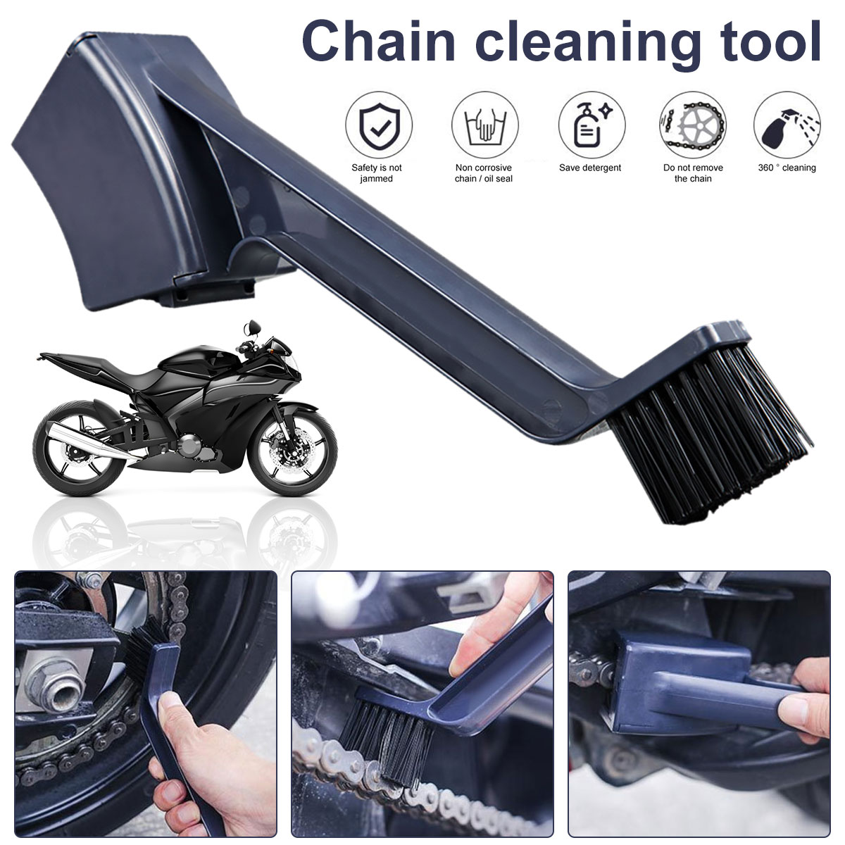 Motorcycle Gear Clearance - Щетка для чистки цепи мотоцикла, щетка